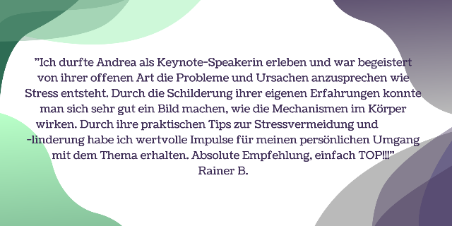 Speaking, Resilienz, Stressbewältigung, Andrea Windus